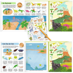 moses Rubbelsticker-Buch Dinosaurier