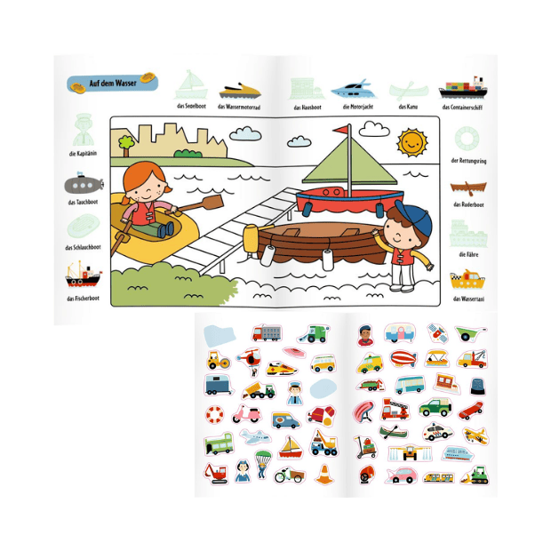 Coppenrath Mein erstes Sticker-Malbuch: Fahrzeuge