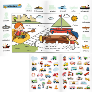 Coppenrath Mein erstes Sticker-Malbuch: Fahrzeuge