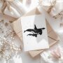 Buttercup Illustration Postkarte A6 - Orca inkl. Umschlag