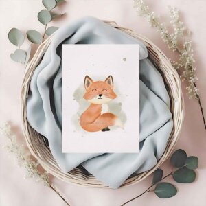 Buttercup Illustration Postkarte A6 - Fuchs inkl. Umschlag