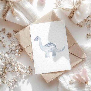 Buttercup Illustration Postkarte A6 - Brachiosaurus inkl....
