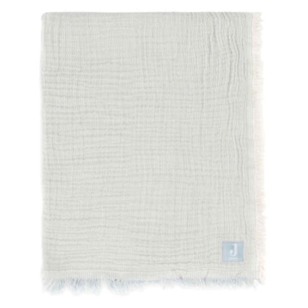 Jollein Baby Decke Fringe Stripe - Sea Green 75 x 100 cm