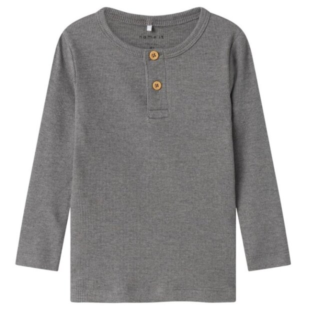 name it Langarmshirt für Jungen – Grau