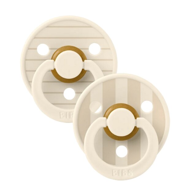 Schnuller Naturkautschuk Gr. 2 (6 - 18 Monate) Pin Ivory & Vanilla Mix von BIBS