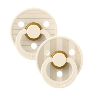 Schnuller Naturkautschuk Gr. 2 (6 - 18 Monate) Pin Ivory...
