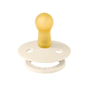 Schnuller Naturkautschuk Gr. 2 (6 - 18 Monate) Pin Ivory...