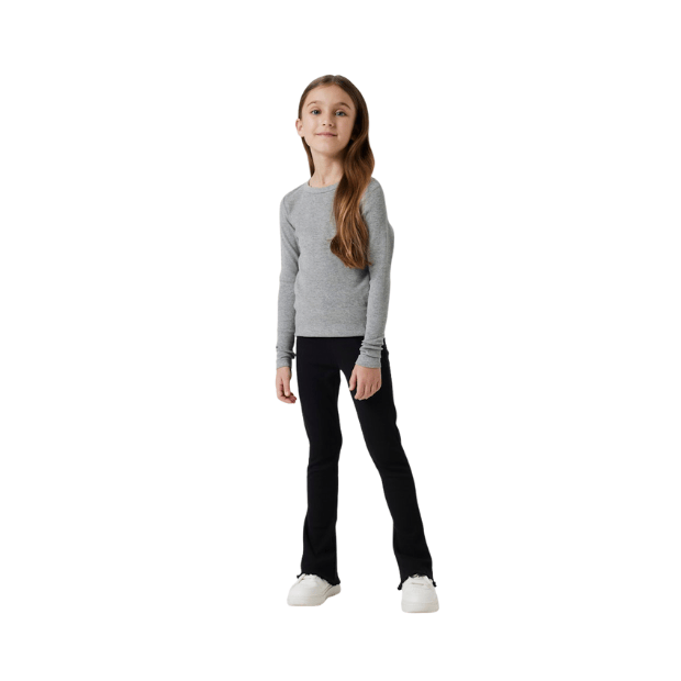 name it schwarze Rippstrick-Leggings für Mädchen