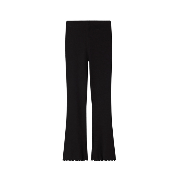 name it schwarze Rippstrick-Leggings für Mädchen