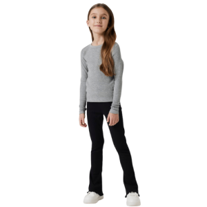 name it schwarze Rippstrick-Leggings für Mädchen