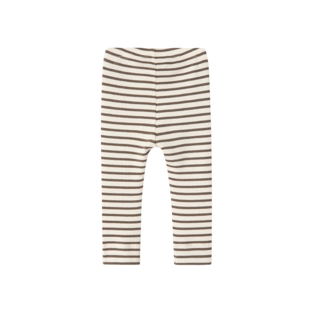 name it Leggings aus Rippstrick in olivegrün