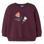 name it Weiches Baby-Sweatshirt in weinrot