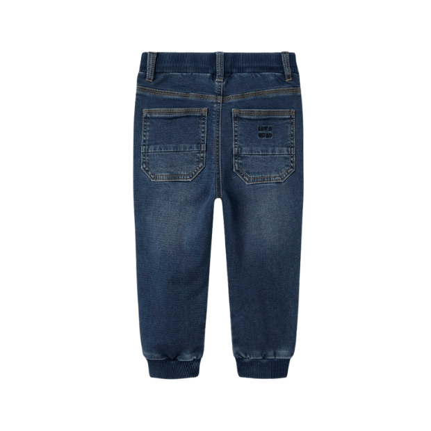 name it Baggy Fit Jeans – Jungenjeans mit Strickbund in Dark Blue Denim