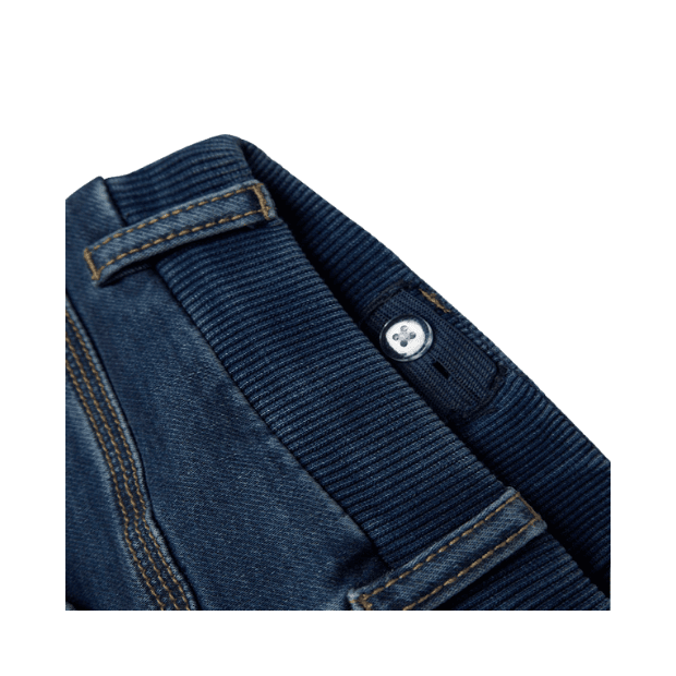 name it Baggy Fit Jeans – Jungenjeans mit Strickbund in Dark Blue Denim
