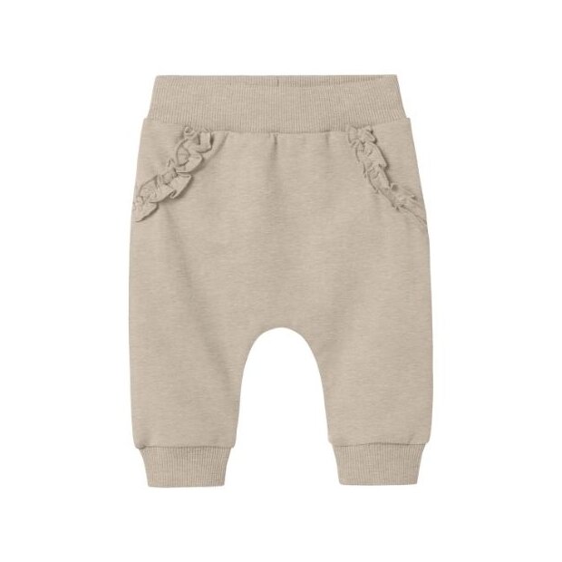 name it   –  Baby angeraute Stoffhose beige