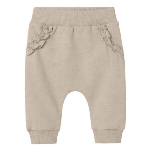 name it   –  Baby angeraute Stoffhose beige