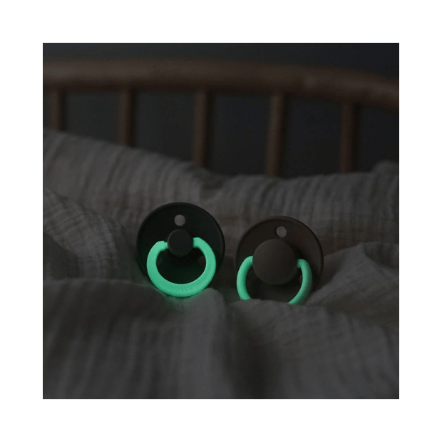 Schnuller BIBS NIGHT Symmetrischer Sauger Naturkautschuk Gr. 1 (0-6 Monate) Sage & Cloud