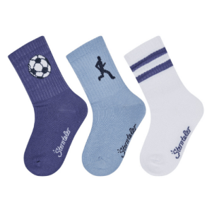 Sterntaler Socken 3er-Pack Sport – Lang mit...