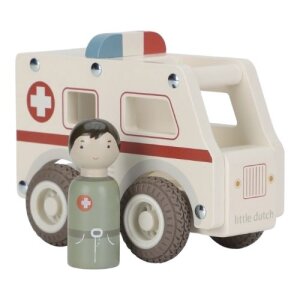 Little Dutch Holz Krankenwagen mit Figur
