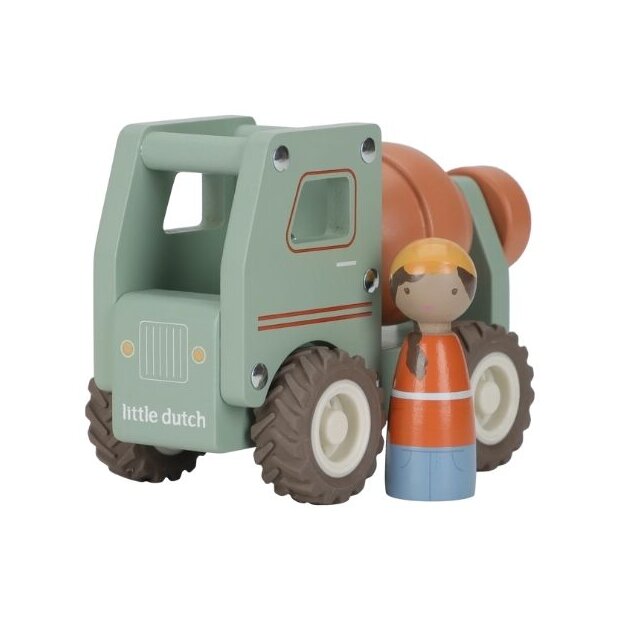 Little Dutch Holz Betonmischer mit Figur