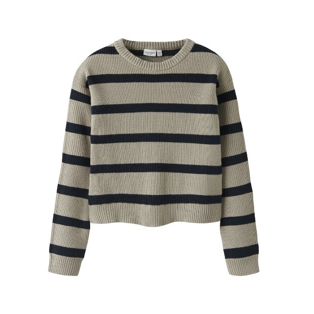 name it Ringel-Strickpulli grau blau