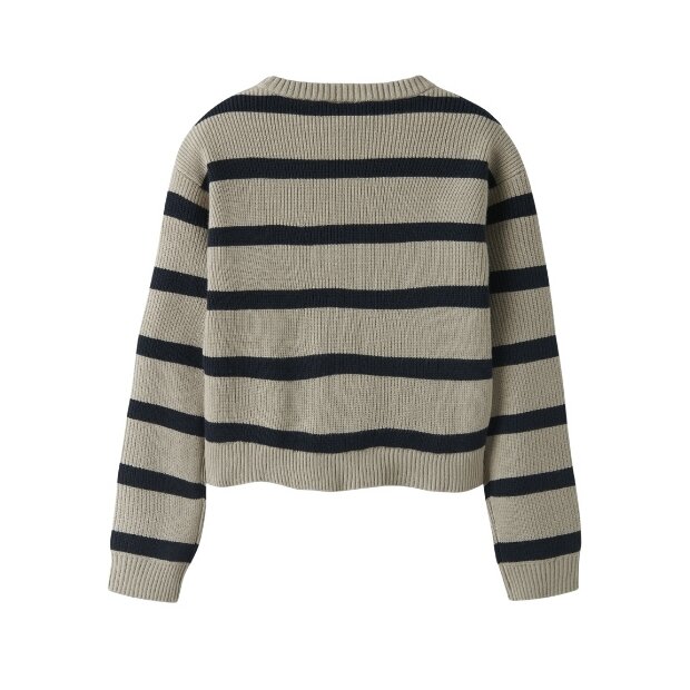 name it Ringel-Strickpulli grau blau