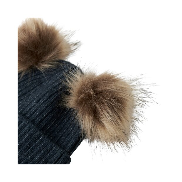 name it Strickmütze mit Bömmeln blau