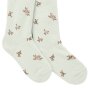 name it Strumpfhose Blümchen natur Wolle