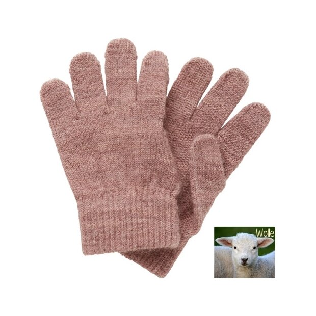 name it Handschuhe altrosa Wolle