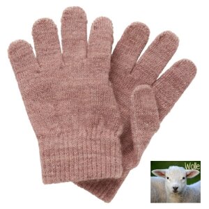 name it Handschuhe altrosa Wolle