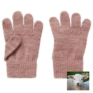 name it Handschuhe altrosa Wolle