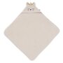 Jollein Kapuzenhandtuch Frottee 75x75cm - Katze Charlie