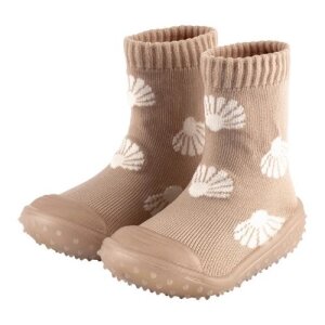 Sterntaler Adventure-Socks Muscheln mit Gummisohle - beige