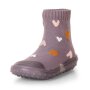 Sterntaler Adventure-Socks Herzen mit Gummisohle - pastellviolett