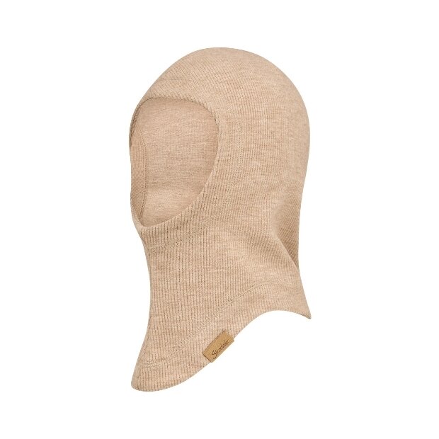 Sterntaler Gerippte Schalmütze mit integriertem Schal - beige melange