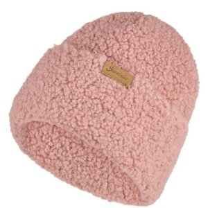 Sterntaler Teddy-Beanie mit Fleece-Futter mattrosa