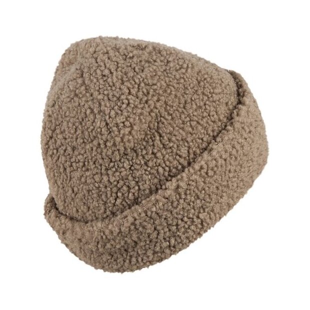 Sterntaler Teddy-Beanie mit Fleece-Futter braun