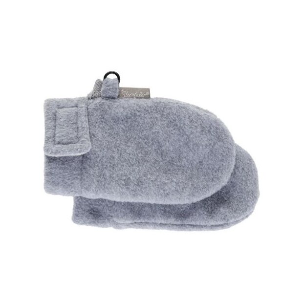 Sterntaler Fäustlinge 0 (0-9Monate) ohne Daumen aus Microfleece mit Klett - silber melange