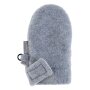Sterntaler Fäustlinge 0 (0-9Monate) ohne Daumen aus Microfleece mit Klett - silber melange