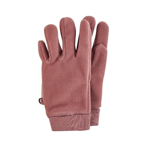 Sterntaler Fingerhandschuh aus Microfleece mit Bündchen - rosenholz