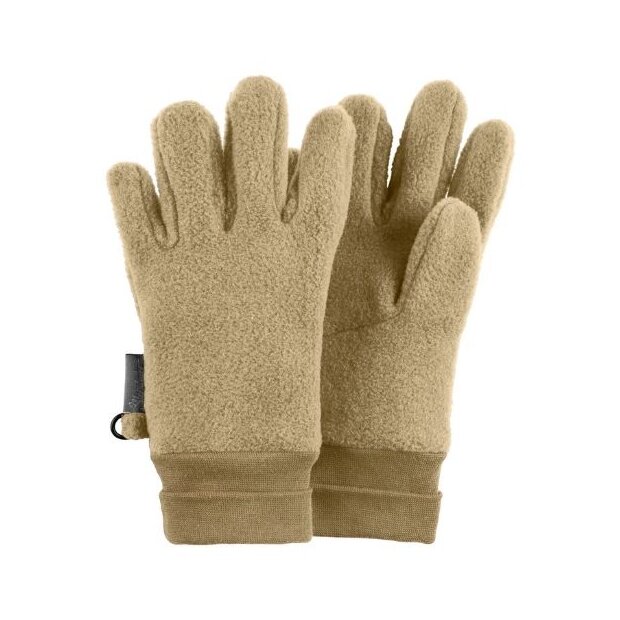 Sterntaler Fingerhandschuh aus Microfleece mit Bündchen - beige