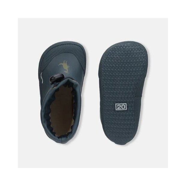 Bundgaard Barfußschuh Malik Gummistiefel gefüttert - Dino Navy