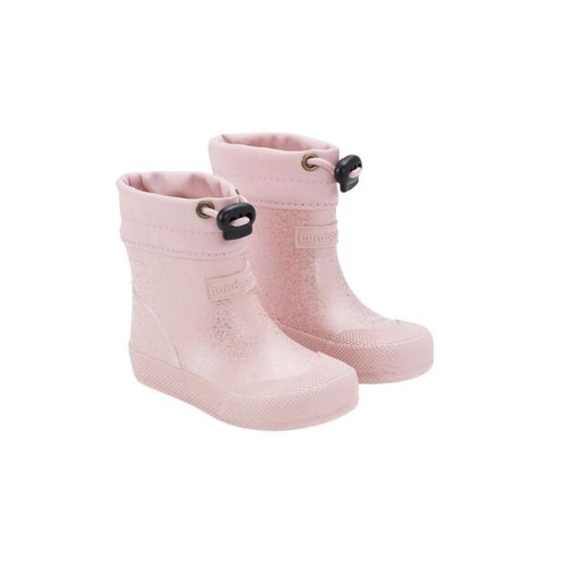 Bundgaard Barfußschuh Malik Gummistiefel gefüttert - Rose Sparkle