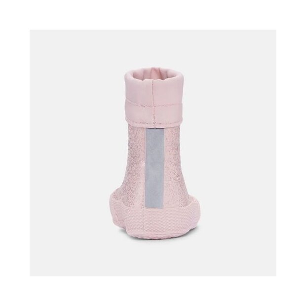 Bundgaard Barfußschuh Malik Gummistiefel gefüttert - Rose Sparkle