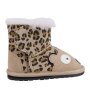 EMU Cheetah Walker - Lammfell Winterstiefel Beige Leopardenmuster