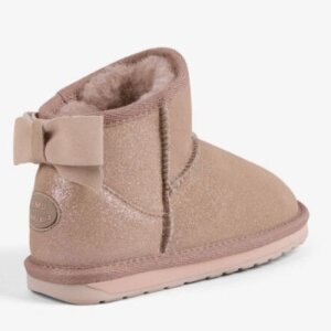 EMU Lammfell Stiefel Rigel Shine Kids - Schleife rosa...