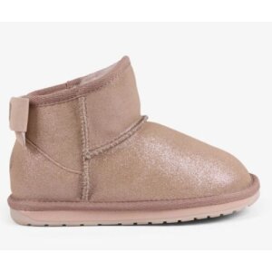 EMU Lammfell Stiefel Rigel Shine Kids - Schleife rosa...