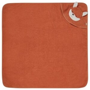 Sterntaler Motiv-Kapuzenbadetuch Filou 100x100 cm - rost