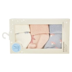 Sterntaler Erstlingssocken 3er-Pack Hase & Pilz - ecru