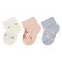 Sterntaler Erstlingssocken 3er-Pack Hase & Pilz - ecru
